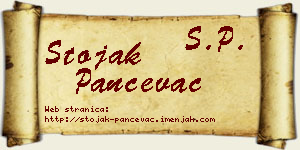 Stojak Pančevac vizit kartica